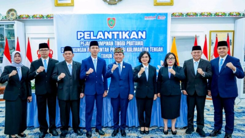 Upaya Penyegaran Birokrasi, Agustiar Sabran Resmi Lantik 6 Pejabat Baru