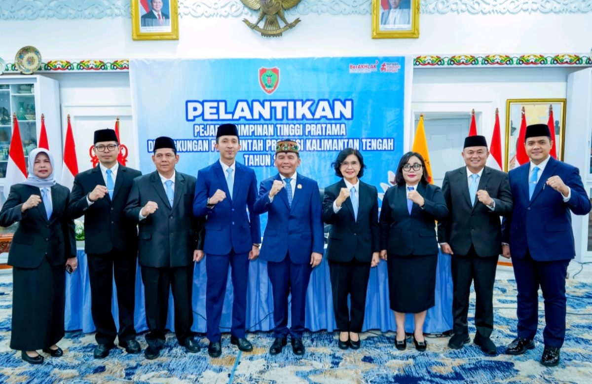 Upaya Penyegaran Birokrasi, Agustiar Sabran Resmi Lantik 6 Pejabat Baru