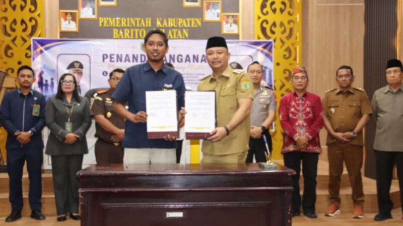 Atasi Berbagai Persoalan, Bupati Barsel Tandatangani MoU Lintas Sektoral.