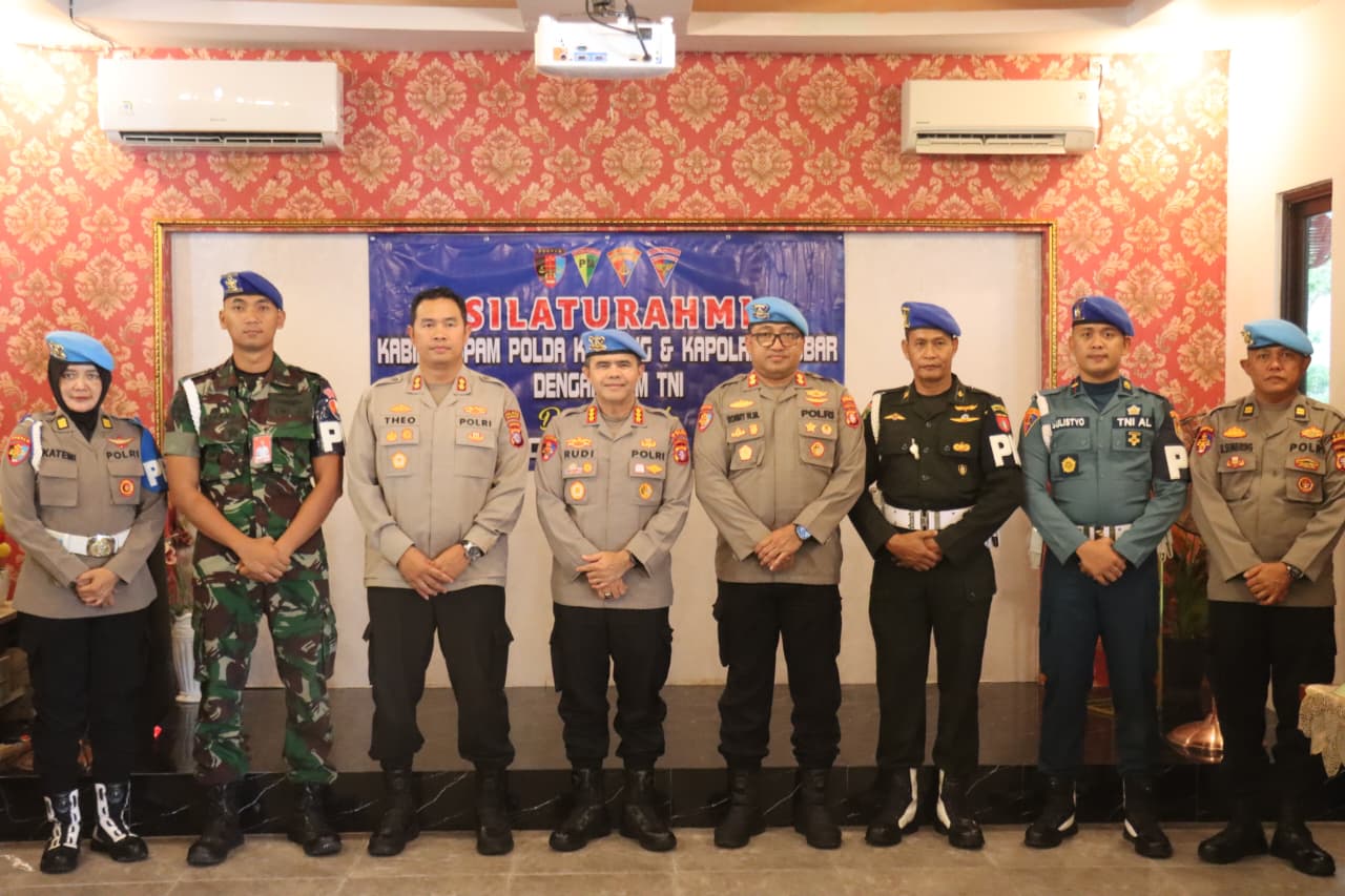 Kabidpropam Polda Kalteng Gelar Silaturahmi bersama POM TNI di Kobar, Perkuat Sinergitas Polri-TNI