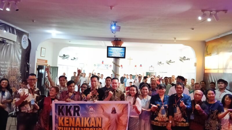 PD Pewarna Kalteng Sukses Gelar KKR di Gereja Oikomene RUPA Rutan Kls IIA Palangka Raya.