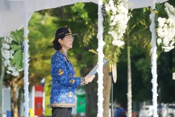 Pj.Sekda Linae Victoria Aden, HARLAH Pancasila Momentum ASN Wajib Setia.