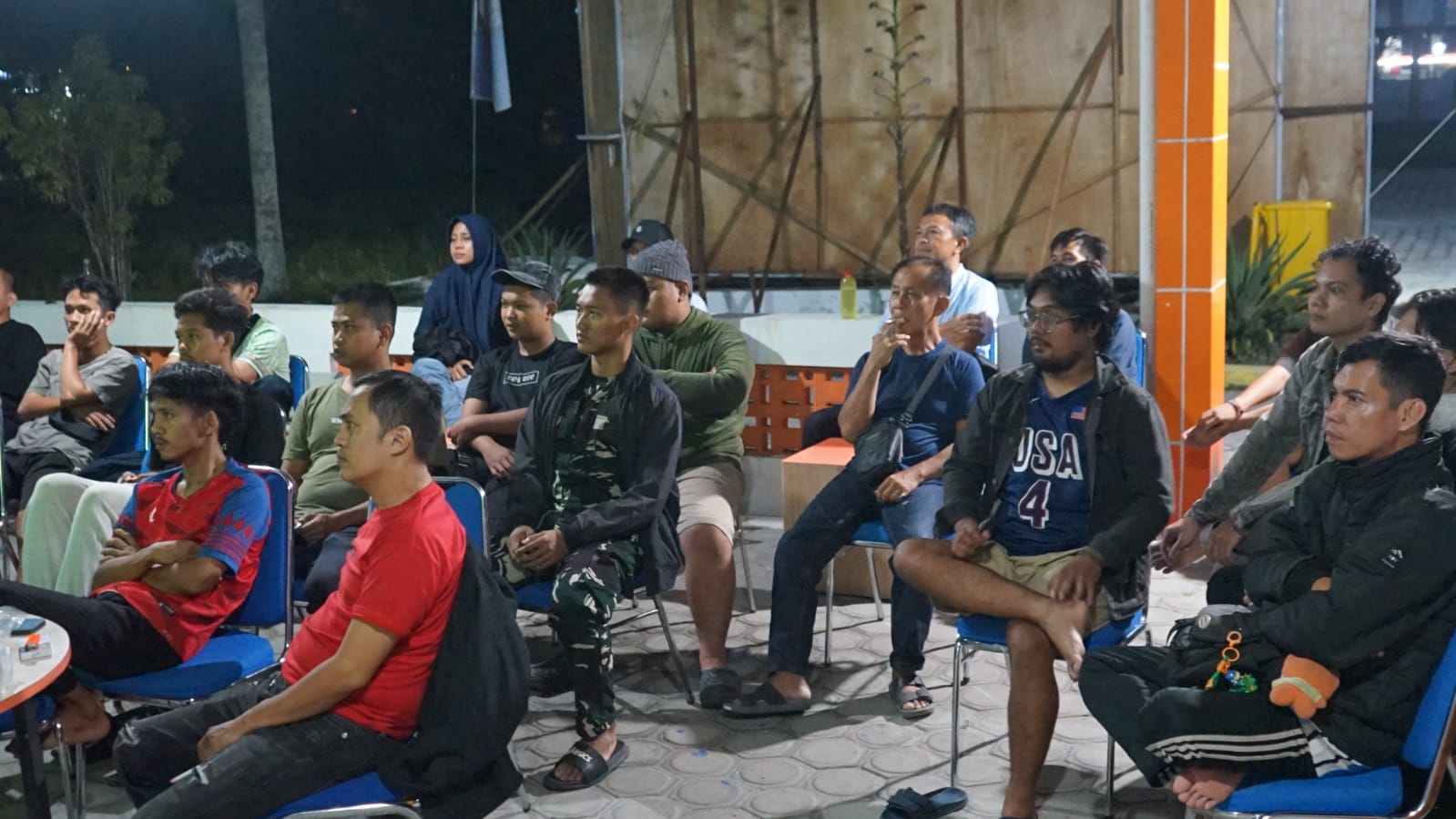 Jalin Sinergi, Anggota Kodim 1016/Plk Nonton Bareng Piala Dunia 2026