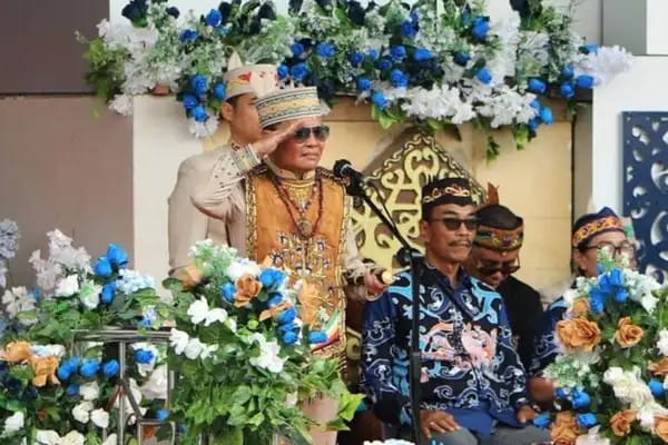 Gubernur Agustiar Sabran Pimpin Apel Terbuka HUT Barito Utara ke 76.