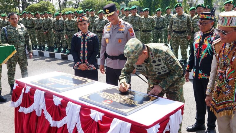 Resmikan Patung Jenderal Sudirman dan Tambun Bungai, Pangdam XXII/TB Teguhkan Nilai Kepahlawanan