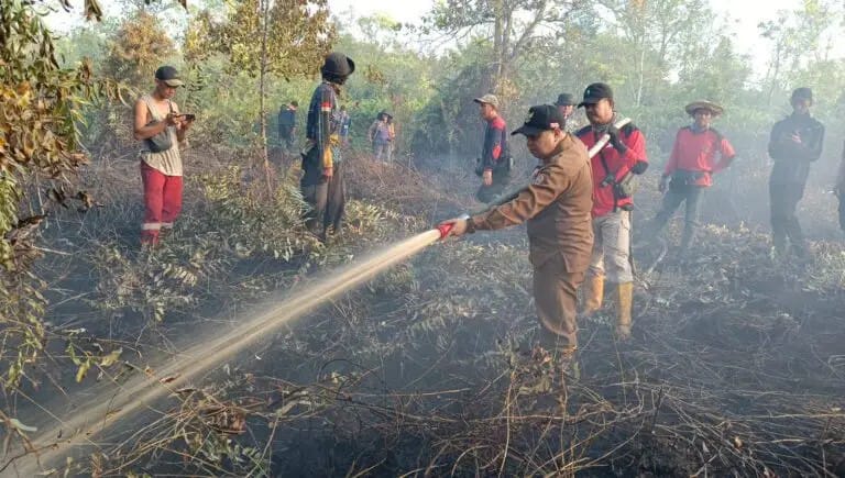 Dinas Kehutanan Responsif Karhutla Tumbang Nusa.