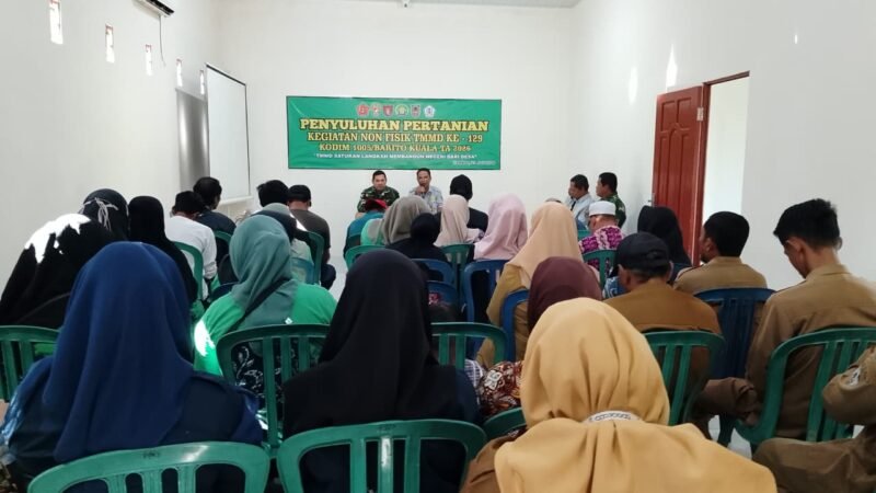 TMMD Ke-129 Kodim 1005/Batola Dorong Petani Tamban Bangun Tingkatkan Pengetahuan Pertanian