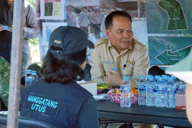 Gubernur Pantau Posko Siaga Karhutla Pulang Pisau.
