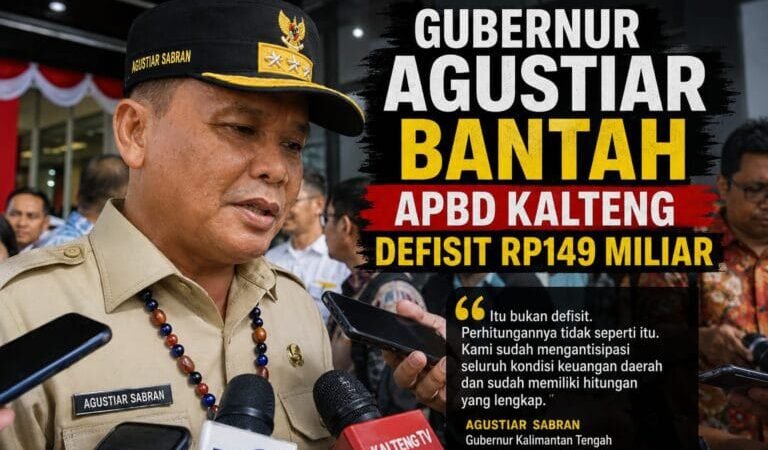 Gubernur Agustiar Sabran Pelaksanaan APBD 2025 Tidak Defisit.