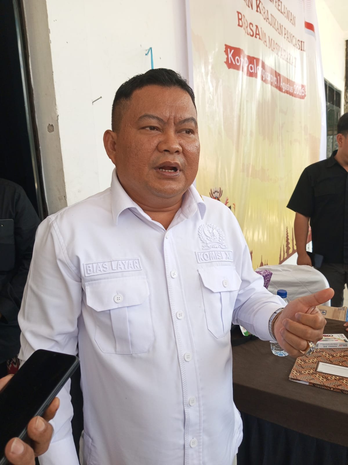 Anggota DPR RI Bias Layar, Penanganan Kasus Tumbang Kalemei Harus Obyektif dan Profesional.