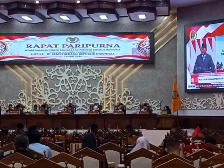 Dengar Pidato Presiden RI. DPRD Kalteng Gelar Paripurna.