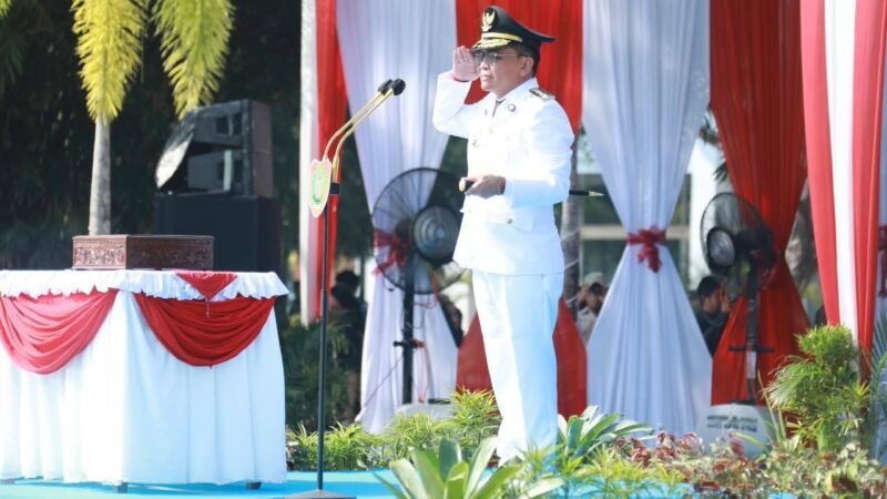 Gubernur Pimpin Upacara HUT RI ke 81, Usung Tema “Indonedia Berdaulat, Adil dan Makmur”.