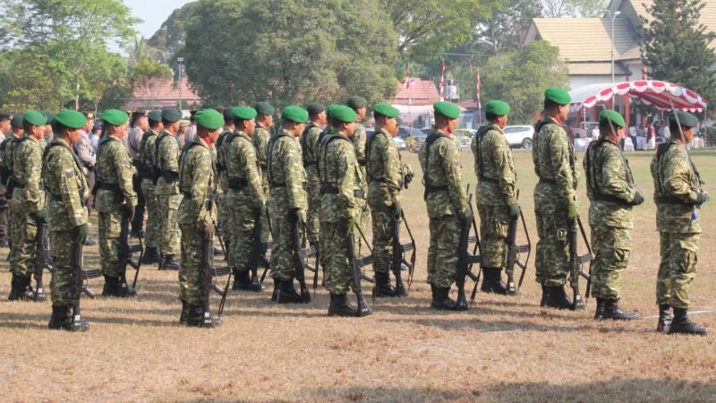 Anggota Kodim 1016/Plk Ikuti Upacara Peringatan HUT Ke 81 Kemerdekaan Republik Indonesia