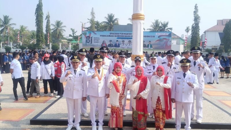 Pimpin HUT RI 81, Bupati Barsel Berharap Dukungan Anggaran Pusat.