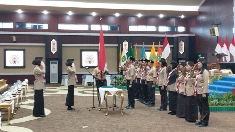 Ketua Kwarda Kalteng Lantik SAKA Anti Narkoba.