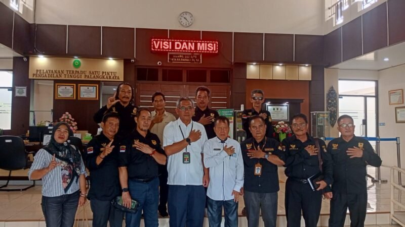 DPD LIN Kalteng Gelar Silaturahmi ke Pengadilan Tinggi Kalteng.