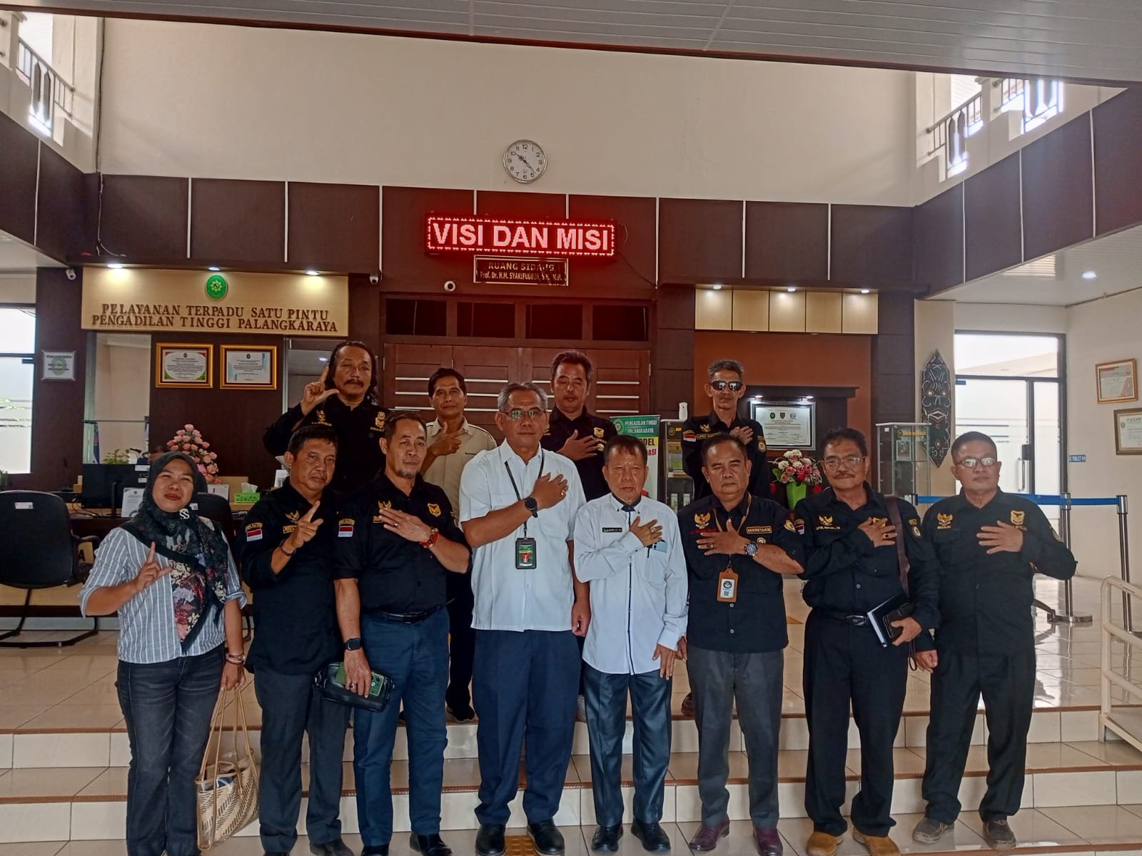DPD LIN Kalteng Gelar Silaturahmi ke Pengadilan Tinggi Kalteng.