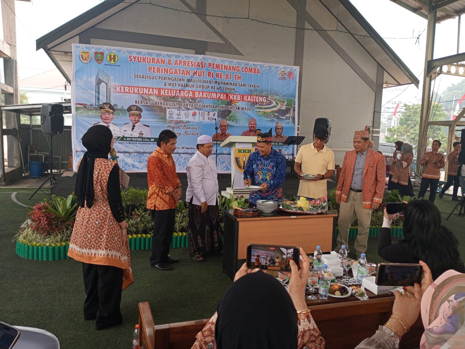 Meriahkan HUT RI 81, dan Ultah Hasnur Gruop ke 60, KKB Kalteng Syukuran.