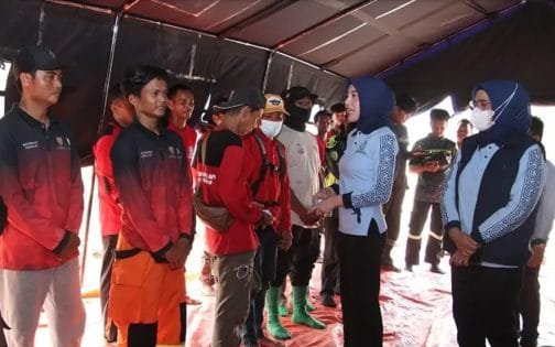 Ketua TP-PKK Tinjau Langsung Posko Relawan Karhutla.