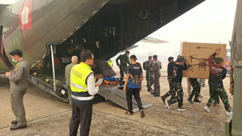 KODAM XXII/TB TERIMA BANTUAN DRONE DARI KEMENHAN RI UNTUK PENANGANAN KARHUTLA