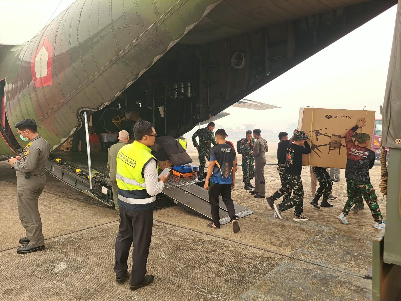 KODAM XXII/TB TERIMA BANTUAN DRONE DARI KEMENHAN RI UNTUK PENANGANAN KARHUTLA