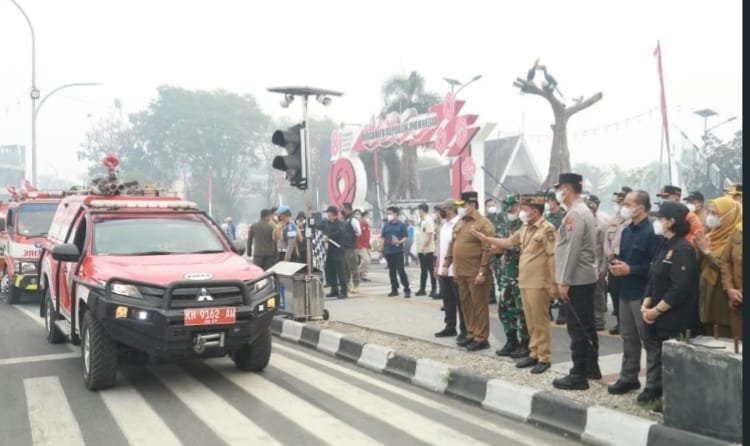 Karhutla Meluas, Gubernur Kerahkan ASN Perkuat Tenaga Lapangan.
