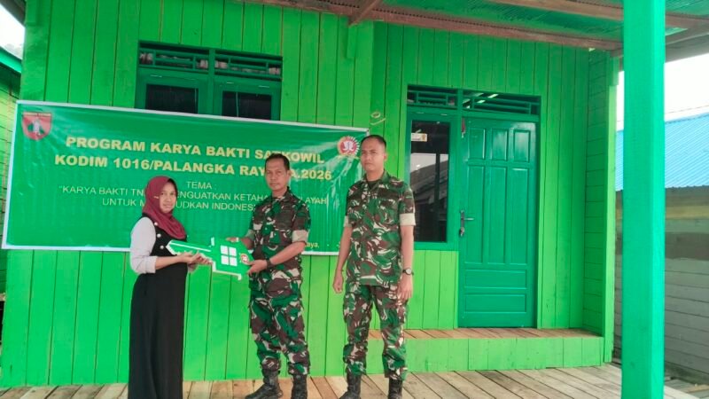 Bantu Kesulitan Rakyat, Kodim 1016/Plk Adakan Program Karya Bakti