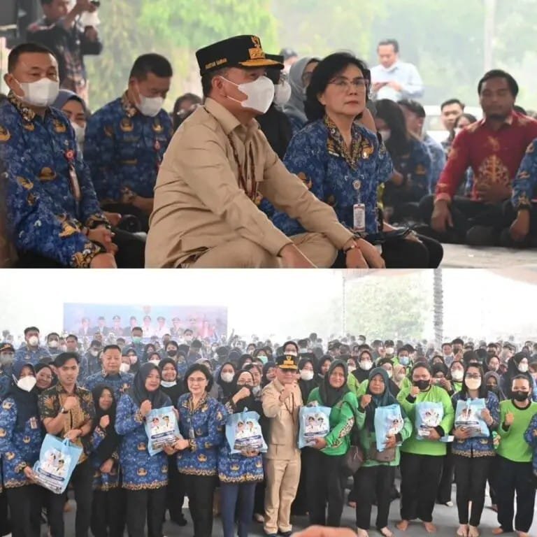 Diserahkan Gubernur : Ribuan ASN Gilongan I, II dan P3K, P3K Paruh Waktu Peroleh Bansos Karhutla.