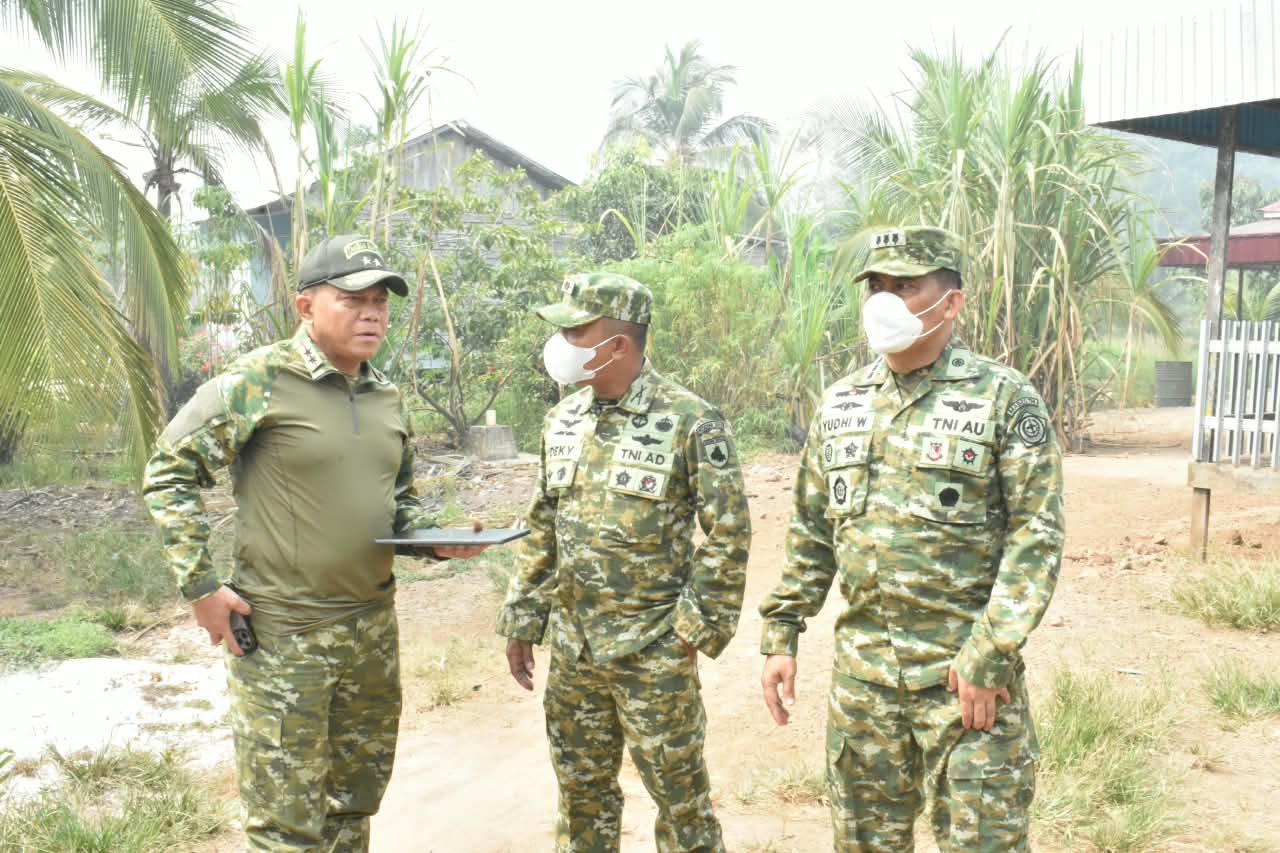 Pangdam XXII/TB Tinjau Lokasi Sumur Bor di Pulang Pisau