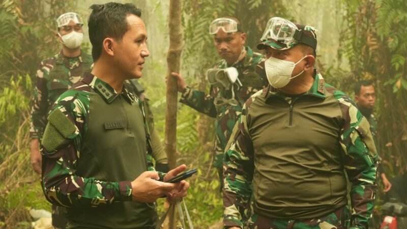 PANGDAM XXII/TAMBUN BUNGAI TINJAU PENANGANAN KARHUTLA, PASTIKAN UPAYA PEMADAMAN BERJALAN OPTIMAL