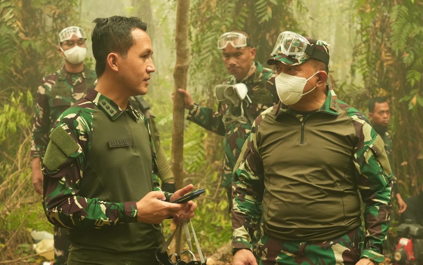 PANGDAM XXII/TAMBUN BUNGAI TINJAU PENANGANAN KARHUTLA, PASTIKAN UPAYA PEMADAMAN BERJALAN OPTIMAL