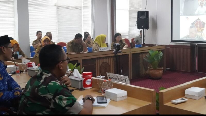 Kodam XXII/Tambun Bungai Ikuti Rakor Pengendalian Inflasi 