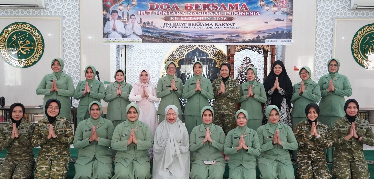 Kodam XXII/Tambun Bungai Gelar Doa Bersama dalam rangka HUT Ke-81 TNI