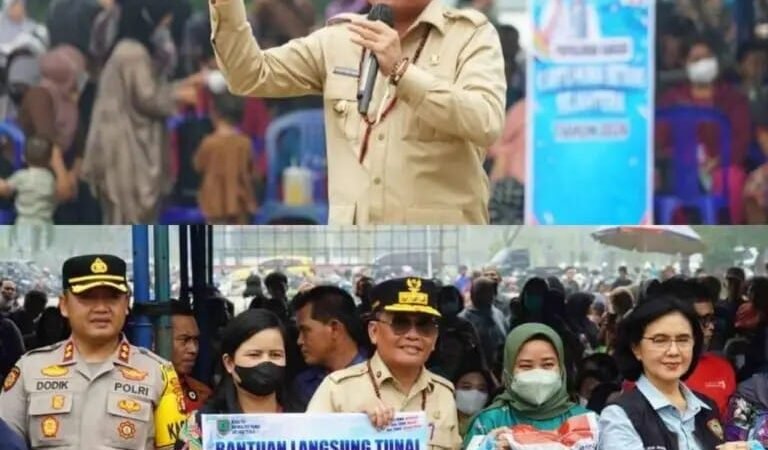 Gubernur Serahkan 3.300 Paket Banpang Karhutla di Katingan.
