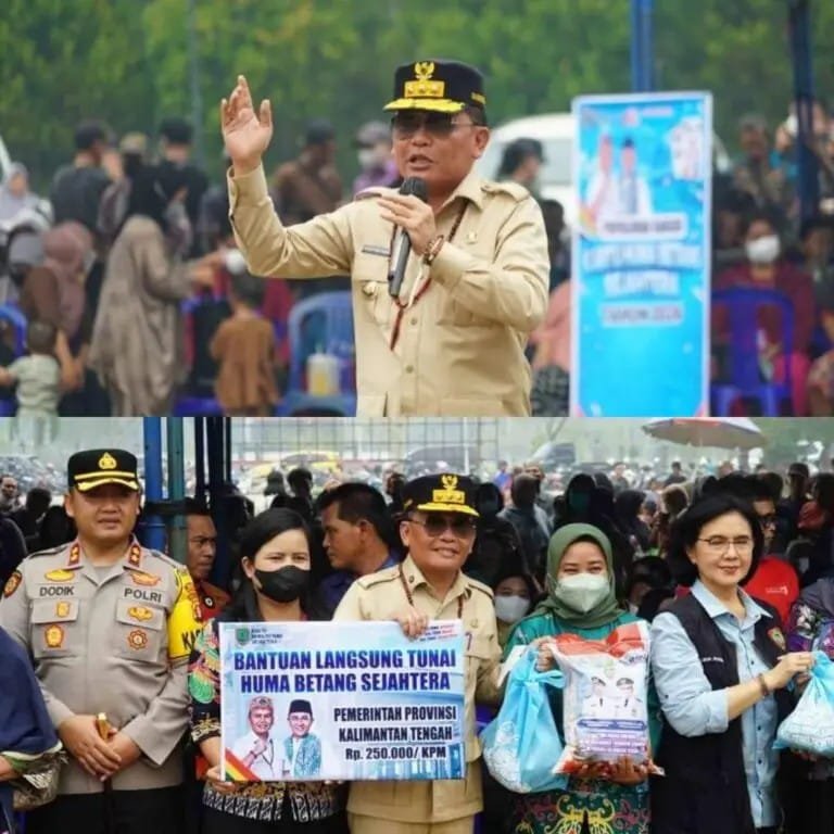 Gubernur Serahkan 3.300 Paket Banpang Karhutla di Katingan.