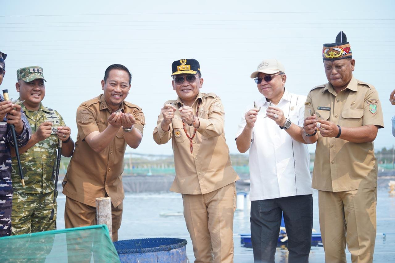 Gubernur Kalteng Dorong Optimalisasi Tambak Udang Vaname.