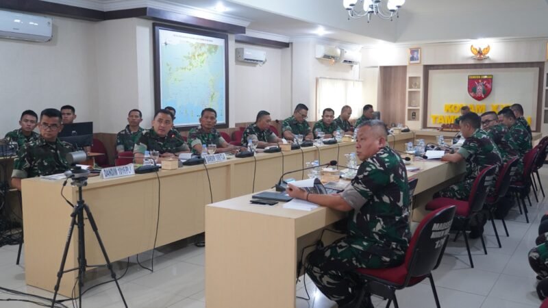 Matangkan Kesiapan TMMD Ke-130, Kasdam XXII/TB Terima Paparan Dansatgas
