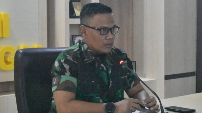 Aspers Kasdam XXII/TB Pimpin Rakor Penerimaan Caba dan Cata Reguler serta Khusus Suku Dayak TA 2027