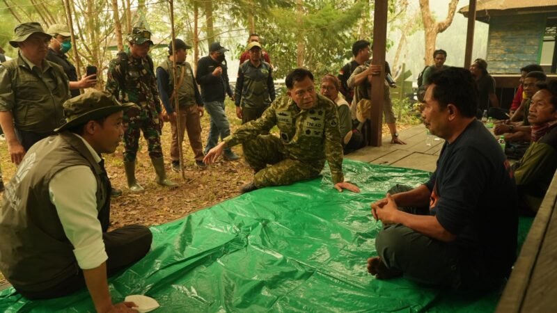 PANGDAM XXII/TB TINJAU PENANGANAN KARHUTLA BERSAMA MENTERI KEHUTANAN RI, PERCEPAT PENANGANAN DI TAMAN NASIONAL TANJUNG PUTING