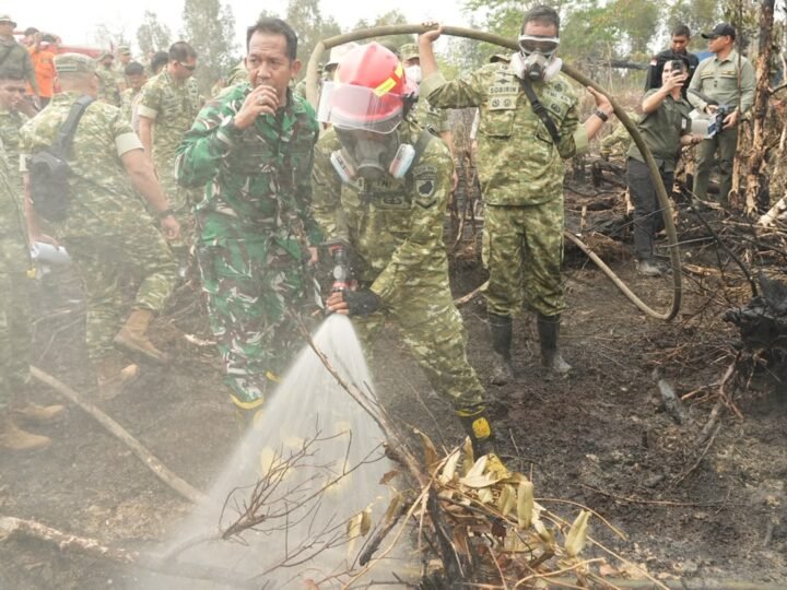 Pangdam XXII/TB Dampingi Kasad dan Kepala BNPB Tinjau Penanganan Karhutla di Kalimantan Selatan dan Kalimantan Tengah